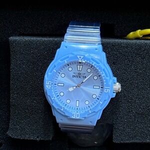 Invicta Elements Womens Celestial Blue Quartz Watch Silicone Strap Sporty Gorp